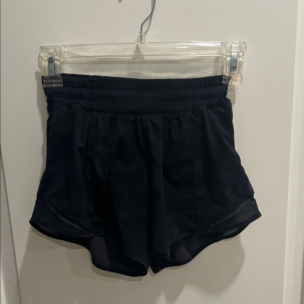 lululemon athletica Black Camo Hotty-Hot Shorts